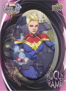 2016 Upper Deck Marvel Gems Focus Frames FF-8 Captain Marvel RARE Shadowbox card - Picture 1 of 1