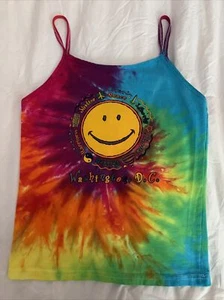 EUC Cedar Sports Tie Dye Girls Tank Top Washington, DC Size Large Made In USA - Picture 1 of 9