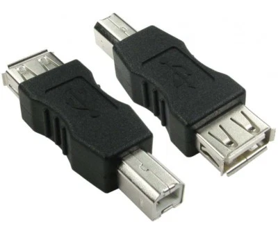 USB 2.0 A Female to B Male PC Printer Camera Lead Adapter, AF-BM Cable Connector - Image 1 of 4