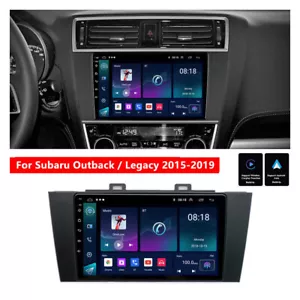 9" Stereo Radio 2+32GB GPS Head Unit FM For 15-19 Subaru Legacy Outback Carplay - Foto 1 di 24