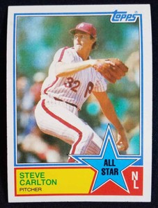 1983 Topps #406 Steve Carlton NL All Star Philadelphia Phillies (HOF) NM-MINT