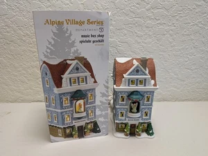 DEPT 56 Alpine Village MUSIC BOX SHOP CAJA DE MÚSICA CAJA 4036484 2014 NUEVO - Imagen 1 de 9
