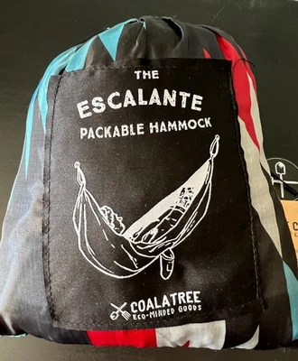Coalatree Eco-Minded Goods Escalante Packable Portable Hammock, Green 106 x 55 - Image 1 of 4