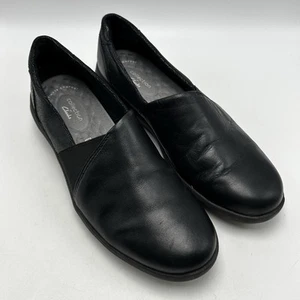 Mocassini Clarks Collection donna 9 Kayleigh Step pelle nera slip on leggeri - Foto 1 di 10