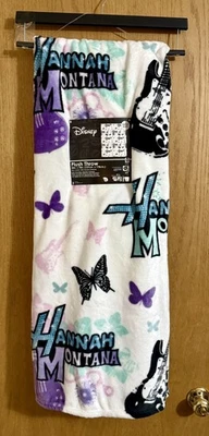 TikTok Viral Disney Hannah Montana Plush Throw Blanket Miley Cyrus HTF NEW - Image 1 of 4