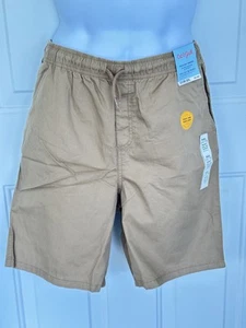 NWT Boys Size XXL 16 18 Husky ~ Cat & Jack Pull On Drawstring Khaki Shorts - Picture 1 of 3