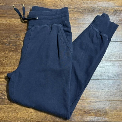 Женские небольшие тренировочные штаны Lauren Ralph Lauren темно-синие конические для бега - Изображение 1 из 4