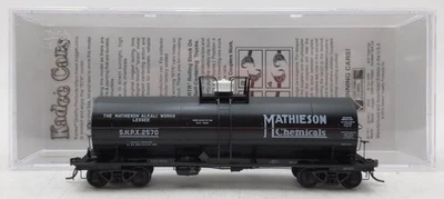 Kadee 9015 HO Mathieson Chemicals SHPX ACF 11000 gal Insulated Tank Car #2570 LN - Image 1 of 4