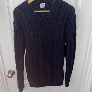 Zara Man Knit Blue Sweater Adult Large Pullover Crewneck Men - Picture 1 of 6