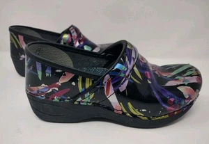 Dansko XP 2.0 Damen CLOGS Schuhe PAINT Swirl schwarz Lack 37 (6,5-7) - Bild 1 von 11