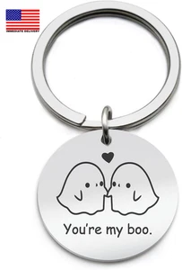 Boo Basket Stuffers for Her/Him/Women, Halloween Couple Keychain You'Re My Boo G - Picture 1 of 5