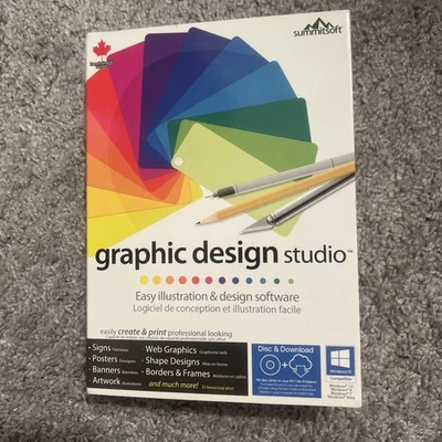 Summitsoft Graphic Design Studio for Windows BRAND NEW FACTORY SEALED - Image 1 of 3