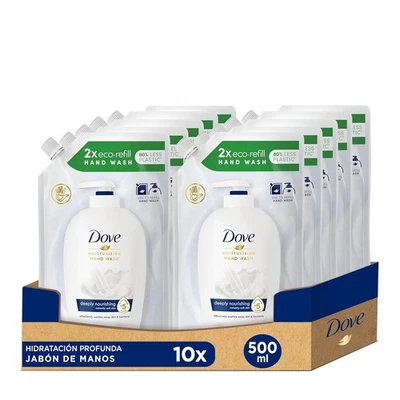 Dove Pflegende Hand Waschlotion Nachfüllpack Flüssige Handseife 10 x 500 ml - Bild 1 von 4