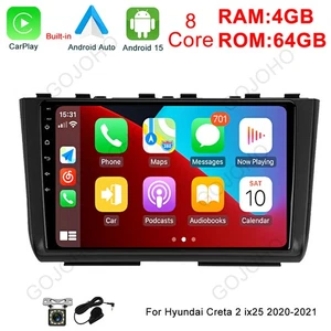 4+64GB For Hyundai Creta 2 ix25 2020-2021 Carplay Car Radio Stereo GPS Navi Wifi - Picture 1 of 20