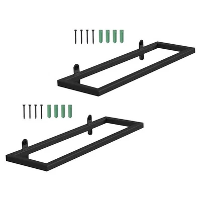 2 Pcs Modern Boutique Display Rack Wall-mounted Multifunctional Storage Rustic - Image 1 of 4