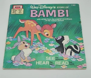 (7) Vintage Walt Disney Story Books Read-Along Classics Bambi Mickey LOT No Tape - Picture 1 of 14