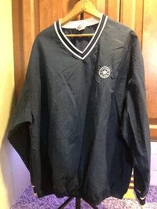 VTG Converse All Star - Mens Windbreaker Sz XL - V-Neck Pullover Golf Baseball - Picture 1 of 16