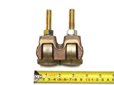 (Lot of 5) Hubbell TLD-89 2/0 1000 MCM Bolted Bronze Terminal Tap Lug - Image 1 of 4