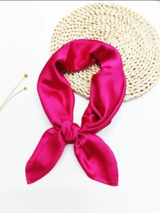 Womens  70cm x 70cm Large Pink Bandana Head Square Scarf Hair Loss DV712 - Picture 1 of 9