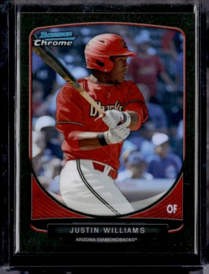 2013 Bowman Chrome #BDPP94 Justin Williams Black Refractor /35 Diamondbacks - Image 1 of 2