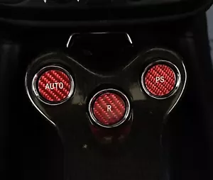 Kit de cubiertas de botón de engranaje rojo para Ferrari California 09-14 F1 - Imagen 1 de 4