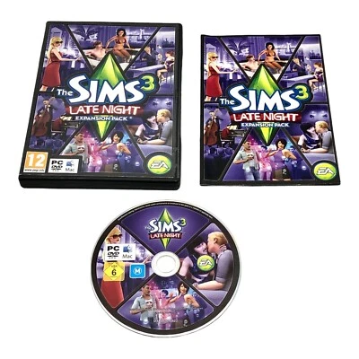 The Sims 3 Late Night Expansion Pack PC DVD-Rom Mac 2010 Complete w/ Manual Case - Image 1 of 4