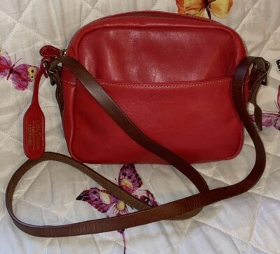 Bolso Bandolera CATH KIDSTON Cuero Rojo/Marrón Pequeño Cuero Foto 1 de 4