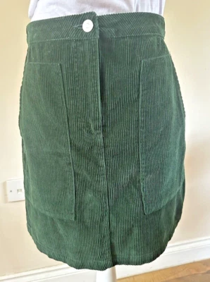 Women's Corduroy Skirt size 12 Green — 第 1/3 张图片