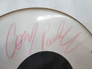 1982 COZY POWELL SIGNED DRUM HEAD - Picture 1 of 8