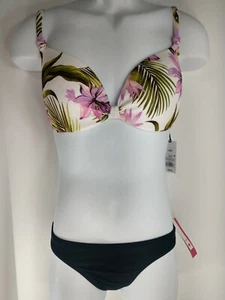 32DD Shade & Shore Women's Bikini Top Xhilaration Med. Cheeky Bottom Swimsuit - Imagen 1 de 5