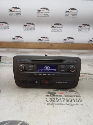 👉AUTORADIO LETTORE CD MP3 2014 SEAT IBIZA FR IV 6J0035156 C6 - Immagine 1 di 4