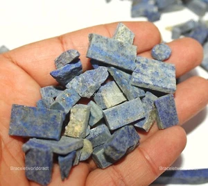 Lapis Lazuli Rough Spiritual Gemstone Natural 10 Pcs Wholesale Lot 5x8x12 mm - Picture 1 of 4