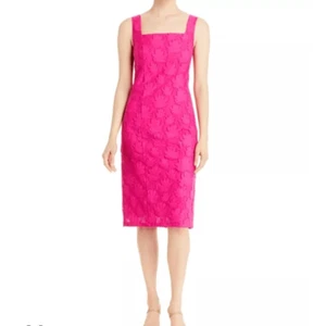 Nuevo con etiquetas Vestido Boss Diteva Sin Mangas Cuello Cuadrado Texturizado Talla 10 - Imagen 1 de 11