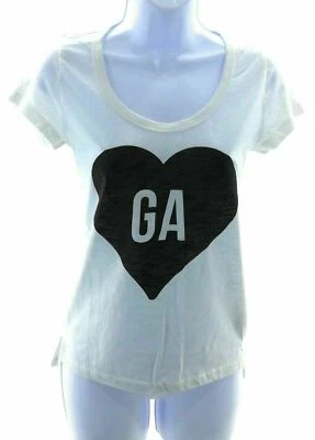 Camiseta Timing Juniors branca manga curta Georgia tamanho pequeno - Imagem 1 de 4