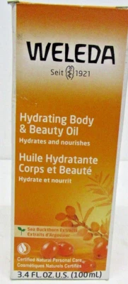 Aceite hidratante Weleda para cuerpo y belleza extractos de espino amarillo 100 ml 3,4 fl oz Foto 1 de 4