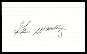 Gene Woodling Baseball Signed Auto Autograph 3 x 5.5 Index Card No COA *d2 - Picture 1 of 2