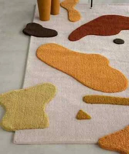 Hand Tufted Wool Area Rug Geometric Abstract Design Premium Quality Handmade Rug - Picture 1 of 9