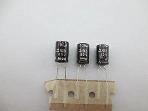 100 Stück SAMYOUNG NXB 100uf 50v 100mfd Elektrolytkondensator 8*12mm 105°C - Bild 1 von 3