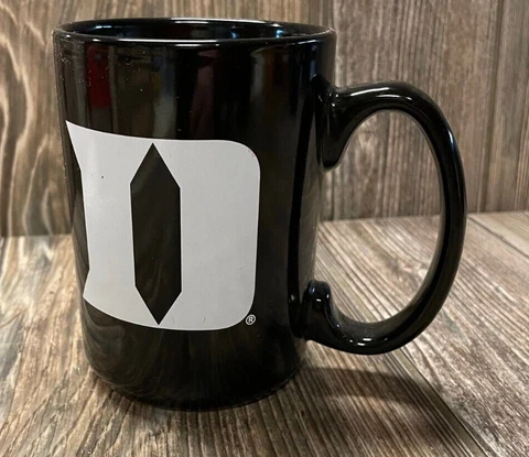 Brand New Duke Blue Devils Black Premium High Gloss Finish Logo Coffee Mug Cover