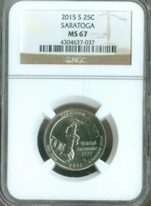 2015-P Saratoga Quarter NGC MS67 Quality  - Picture 1 of 2