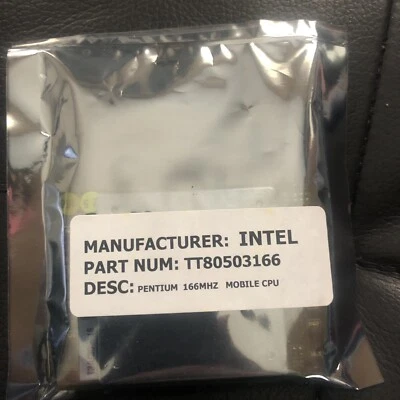 TT80503166 - Intel Mobile Pentium MMX 1-Core 166MHz 66MHz FSB 512KB L2 Cache Soc - Image 1 of 2