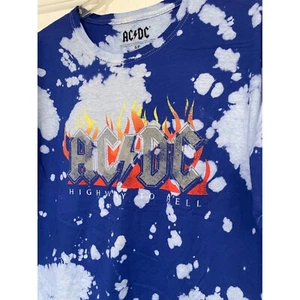 AC/DC Highway To Hell Licensed Shirt Bleach Graphic Print Rock Band S ACDC - Bild 1 von 5
