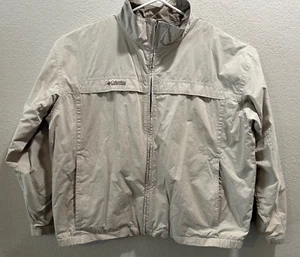 Columbia Herren Jacke Full Zip Mesh gefüttert Gr. XXL khaki belüftet viele Taschen - Bild 1 von 12