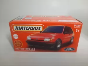 Matchbox 2024 Mattel 1983 Ford Fiesta MK 2 94/100 Box Modellino 1/64 - Foto 1 di 1