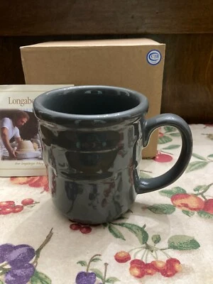 12 OZ LONGABERGER PEWTER POTTERY WOVEN TRADITIONS MUG- NEW IN BOX