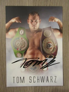 Tarjeta de autógrafo original firmada a mano Tom Schwarz / cajas T16 - Imagen 1 de 2