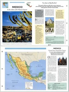 Mexico - Central America - Atlas Of The World Fact File Fold-Out Page - Picture 1 of 1
