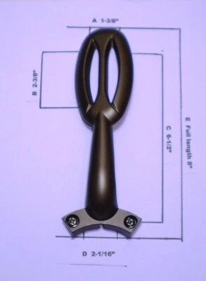 52” CEILING FAN BLADE ARM BRACKET REPLACEMENT GLENDALE OIL RUBBED BRONZE - Image 1 of 4