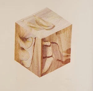 Pol Bury / Lithograph / Hand Signed in Pencil / 200 Copies!!Cube - Picture 1 of 5