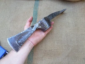 HUGE 3, LB ANTIQUE HAND FORGED AXE HEAD PICKAXE HATCHET ADZE MATTOCK PICK PECKER - Picture 1 of 11